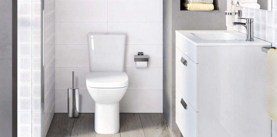 Colección de baño Debba de Roca para baños pequeños