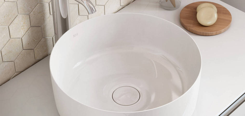 Lavabo resistente y ligero de Roca con Fineceramic