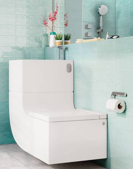 W+W de Roca, lavabo y WC integrados