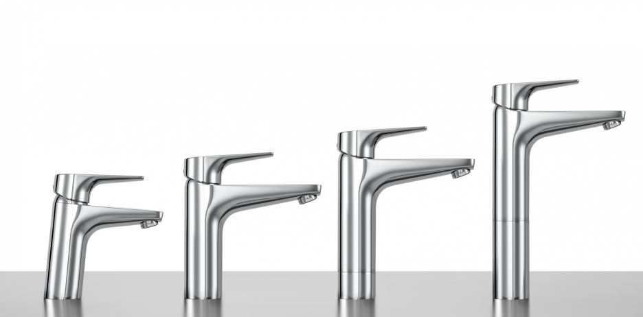 Griferías de lavabo con diferentes alturas
