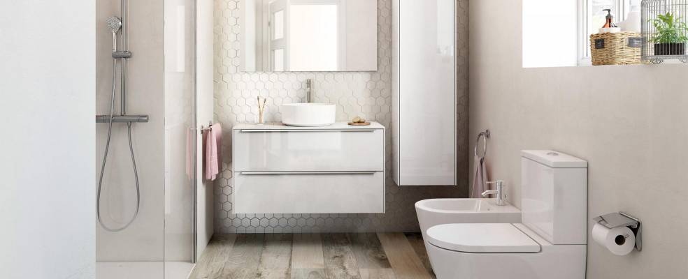 Estilo minimal en el baño